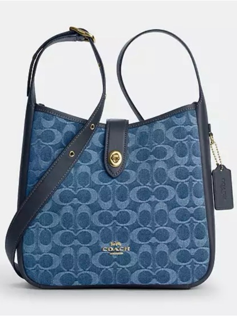 COACH Hadley Convertible Crossbody Bag In Signature Denim - NWT